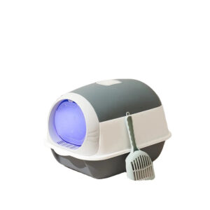 20L Spillproof Enclosed Cat Litter Box with Deodorant & Shovel