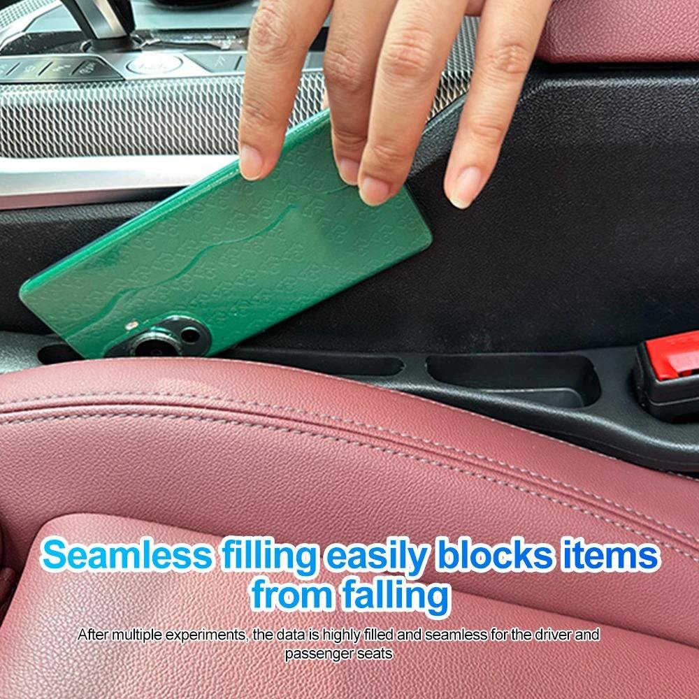 Car Seat Gap Filler – Leak-Proof Side Seam Plug Strip, Seatbelt Hole Drop Blocker Interior Kit - Image 4