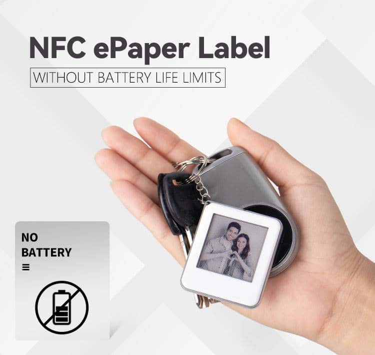 Smart NFC E-Ink Display Keychain - Image 4