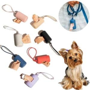 Macaron Color Dog Waste Bag Dispenser - Portable, Durable, Stylish