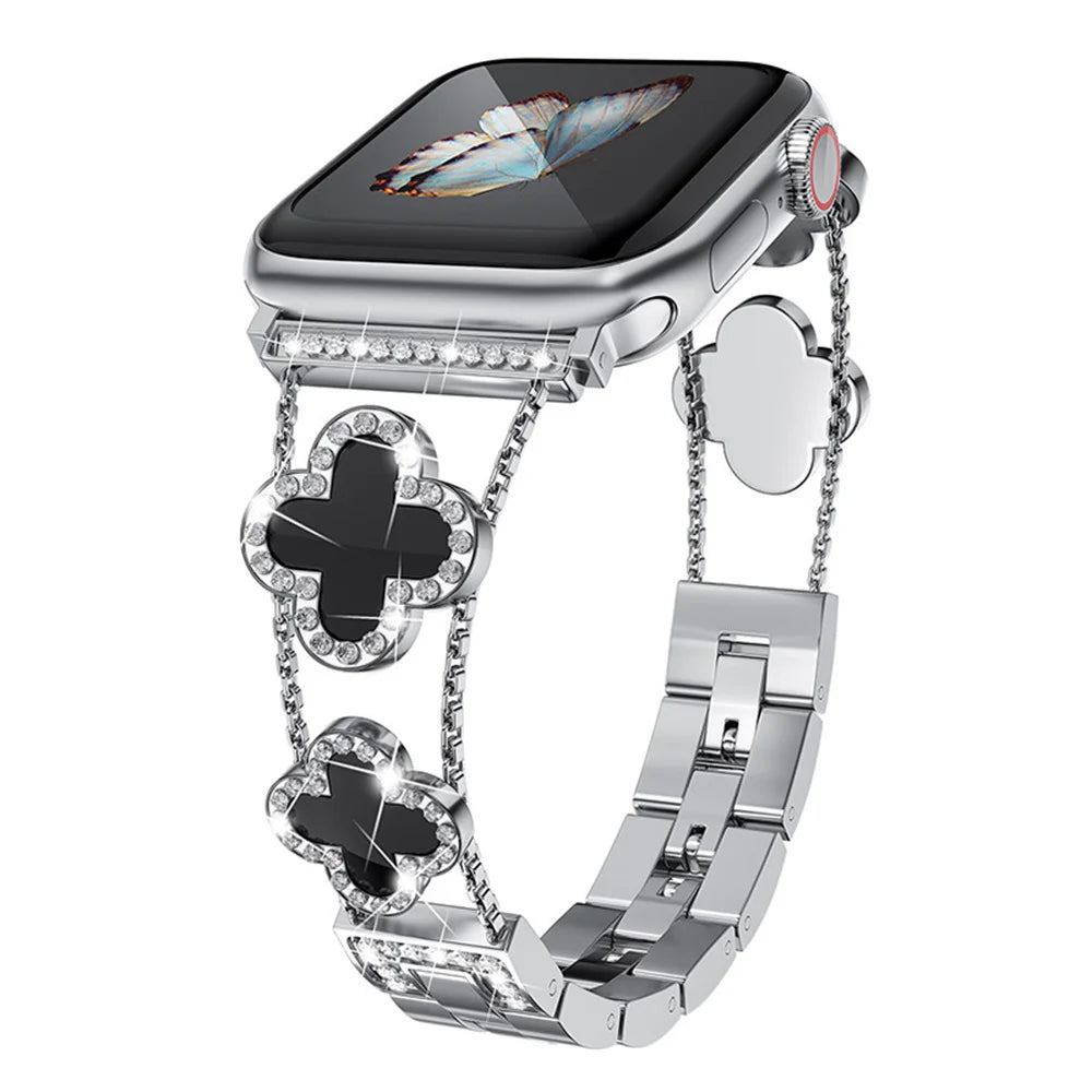 Stainless Steel Clover Watch Band for Apple Watch