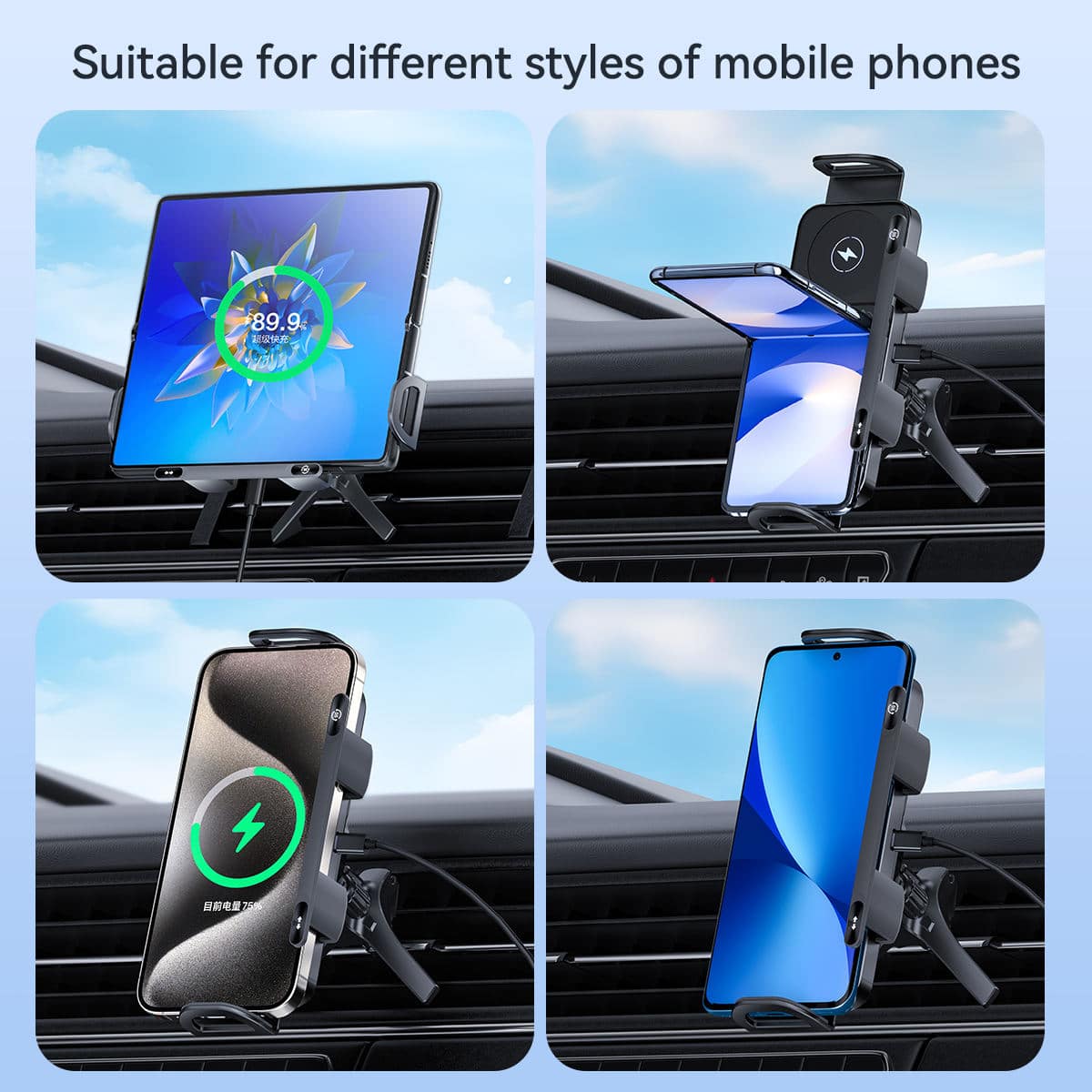 Universal Folding Screen Phone Holder – Adjustable Stand for All Mobile Phone Models - Image 3