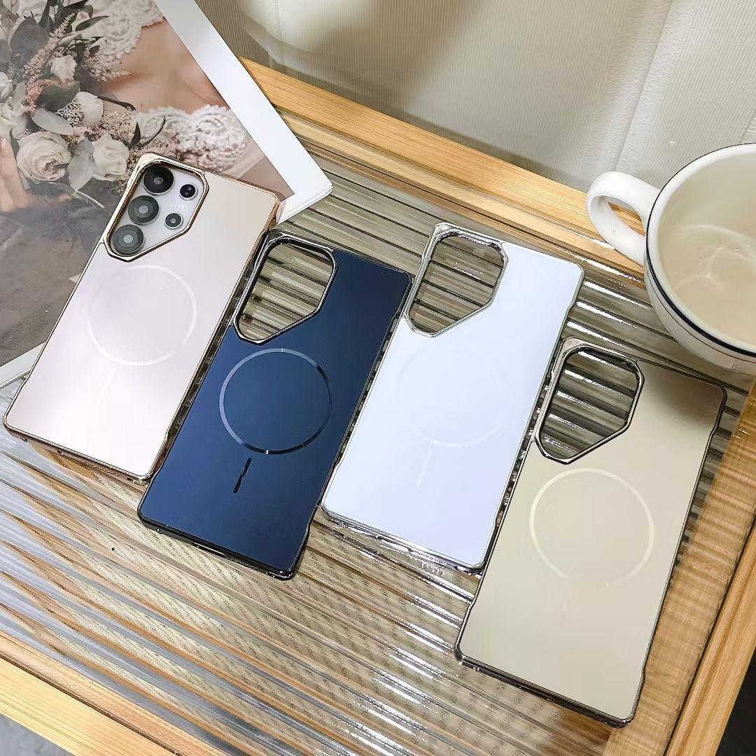 Japanese & Korean AG Fine Sand Magnetic Suction Case for Samsung – Matte Shockproof Magnetic Cover - Image 2