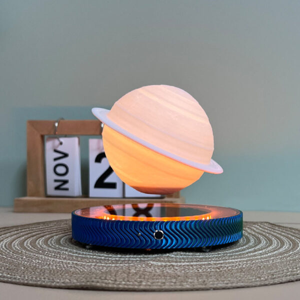 HCNT Magnetic Levitation 3D Saturn Lamp – Floating LED Night Light Desk Lamp Personalized Gift - Image 4