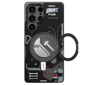 YoungKit Shockproof Magnetic Case for S25 Ultra with 360° Ring
