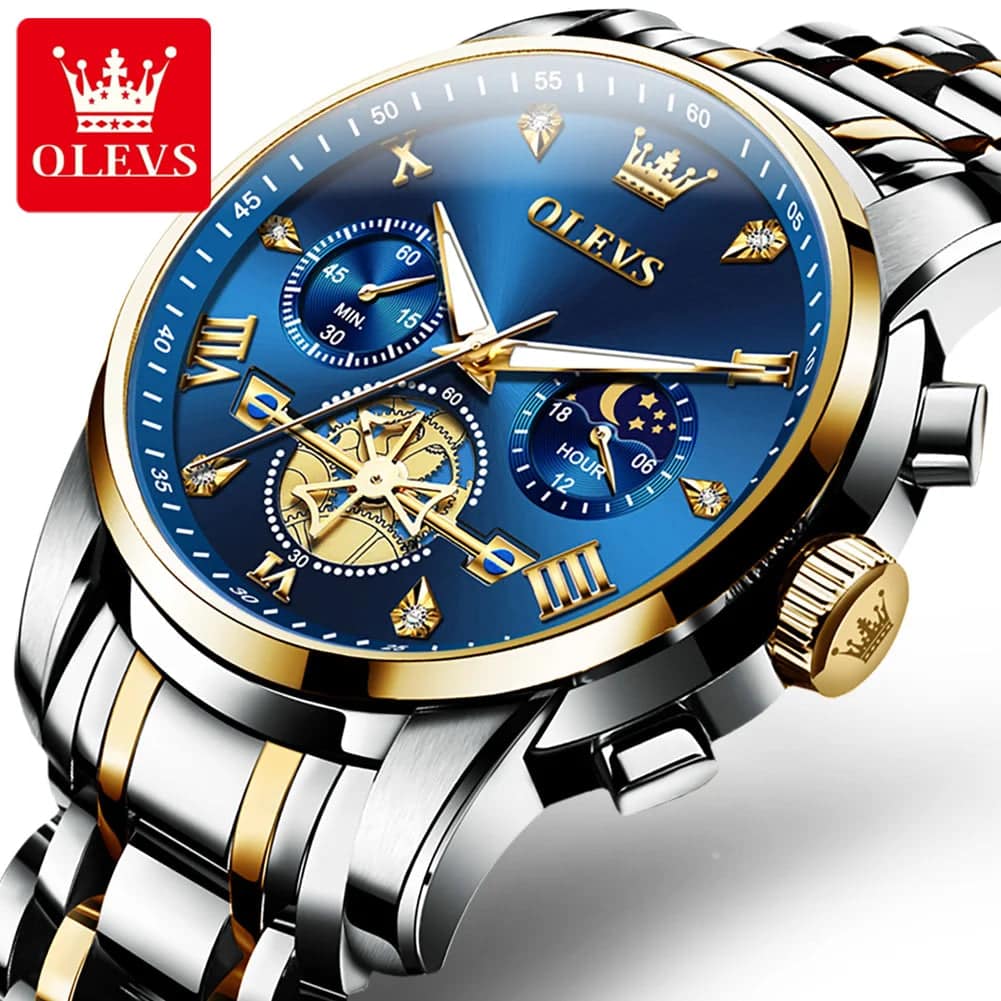OLEVS 2856 Men's Waterproof Quartz Chronograph Watch