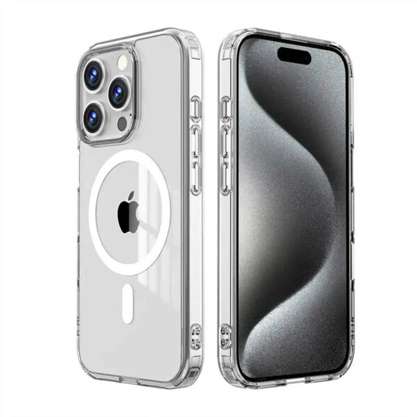 Clear Shockproof Magnetic Case for iPhone