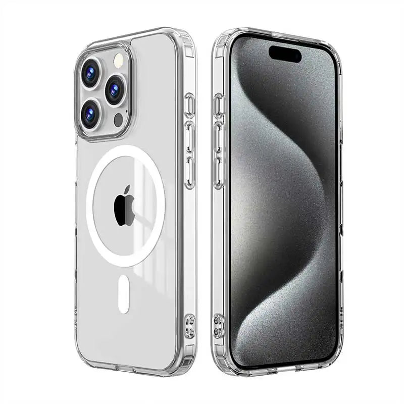 Clear Shockproof Magnetic Case for iPhone