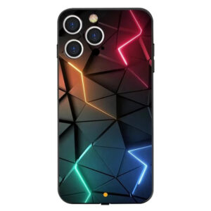 LED Light Phone Case with Tempered Glass for iPhone