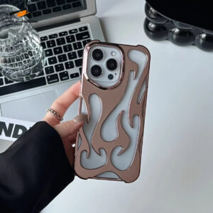 Flame 3D Texture Cooling Phone Case for iPhone  TPU Ultrathin