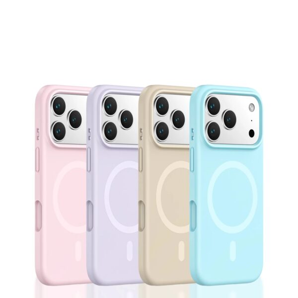 Premium Magnetic Silicone Case for iPhone 17 Pro Max