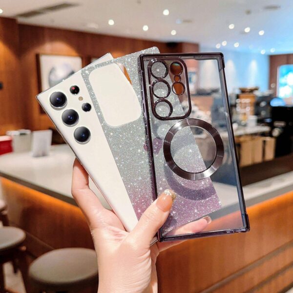 Luxury Gradient Glitter Love Heart Case for Samsung - Image 6