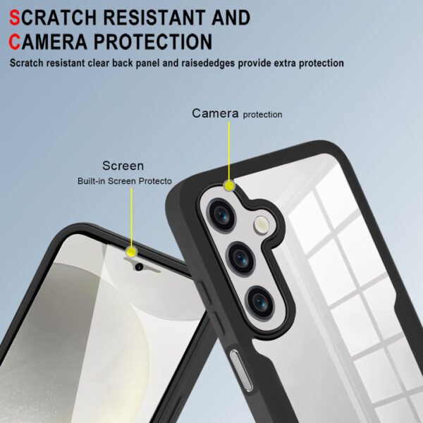 360° Full Protection Front & Back Phone Case for Samsung – Shockproof Transparent Cover - Image 5