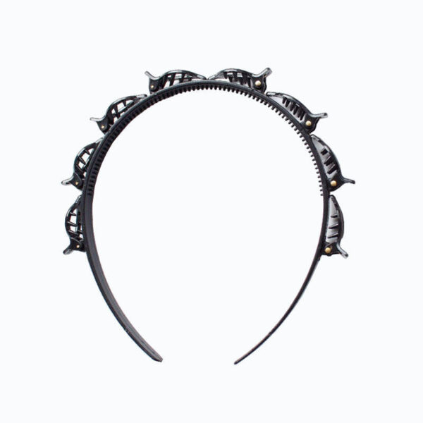 Fashion Hollow-Out Hairband for Women & Girls – Toothed Braided Hair Clip Accessory, Wholesale - Image 2