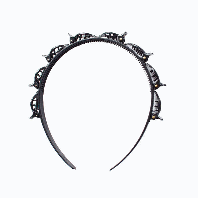 Fashion Hollow-Out Hairband for Women & Girls – Toothed Braided Hair Clip Accessory, Wholesale - Image 2