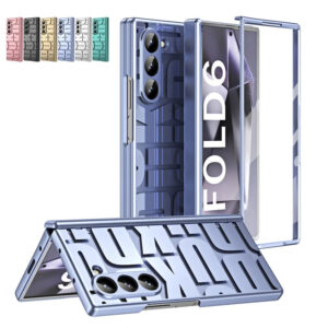 Luxury Clear Hinge Case with Glass Protector