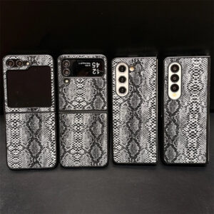 Snake Skin PU Leather Case for Samsung Galaxy Z Fold 4/5/6
