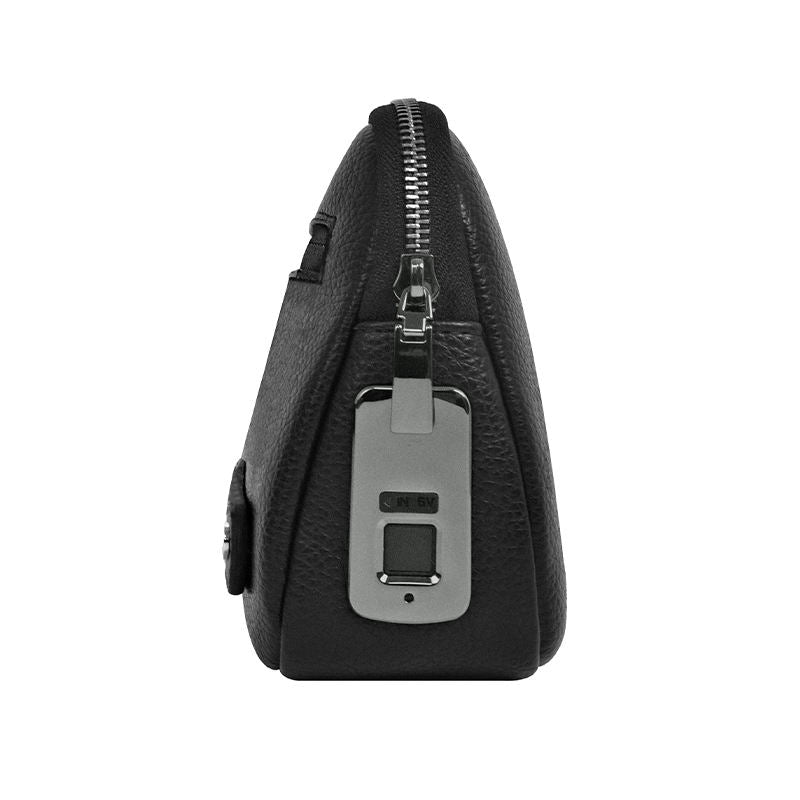 WiWU Men's Business Handbag with Fingerprint Lock – Waterproof PU Leather Anti-Theft Clutch Bag - Image 3