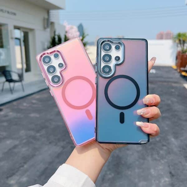Magnetic Wireless Charging Case for Samsung Galaxy