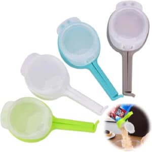 Plastic Bag Clips with Pour Spouts for Fresh Food Storage
