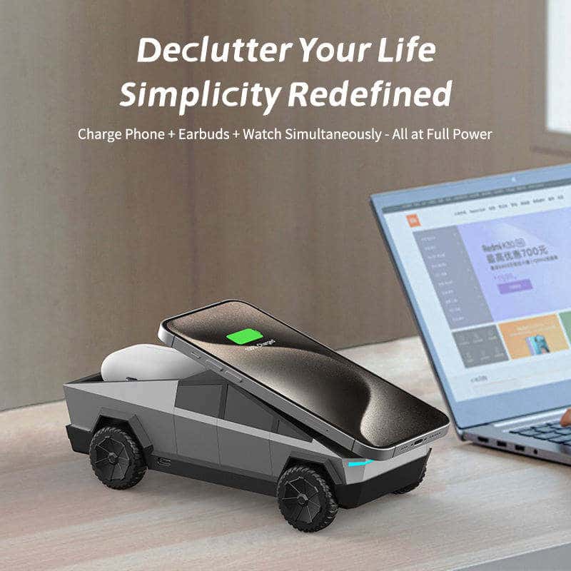 Multifunctional 3-in-1 Rotating Wireless Charging Station – Magnetic Phone Charger Stand - Image 2