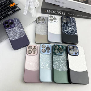 Glitter Shell Phone Case for iPhone  with Lens Protection