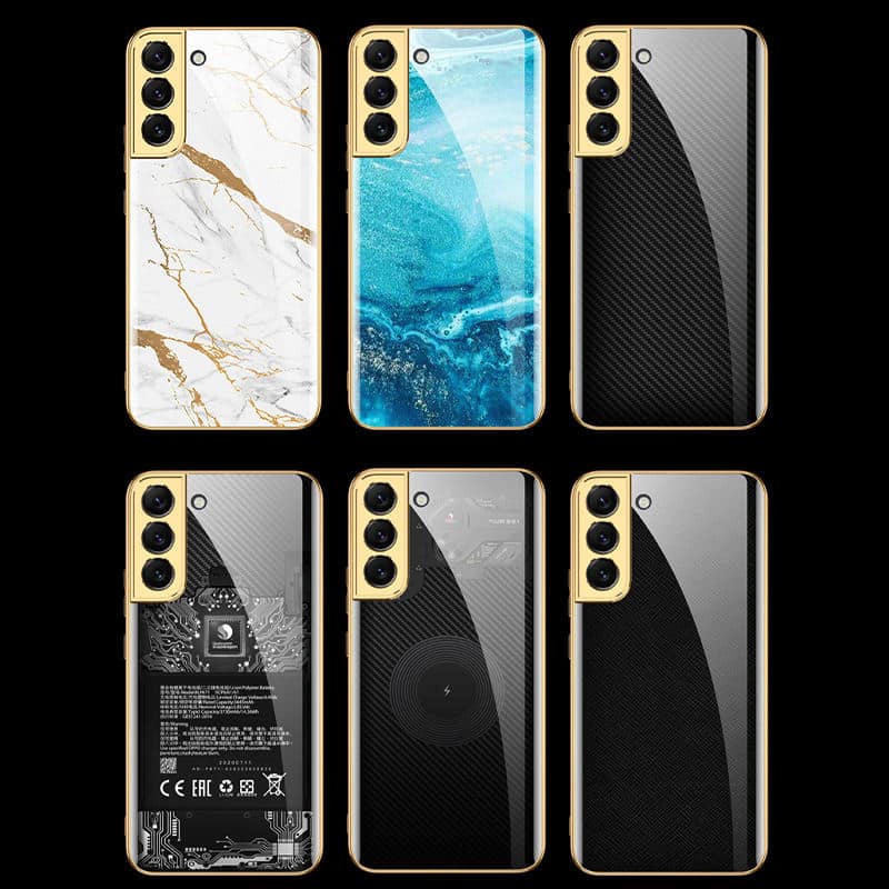 Tempered Glass Shockproof Hard Case for Samsung - Image 2