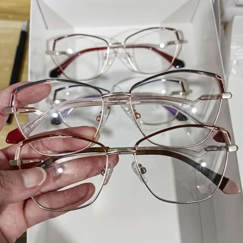 Stylish Cateye Optical Frame – Women’s Metal Cat Eye Glasses - Image 4