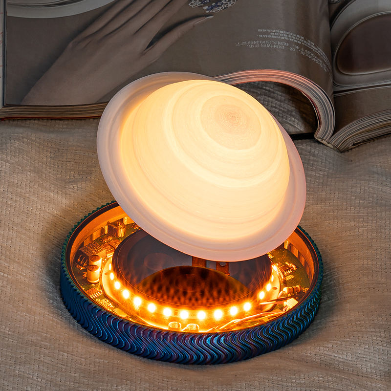 HCNT Magnetic Levitation 3D Saturn Lamp – Floating LED Night Light Desk Lamp Personalized Gift - Image 3
