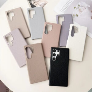 Lambskin PU Leather Phone Case for Samsung