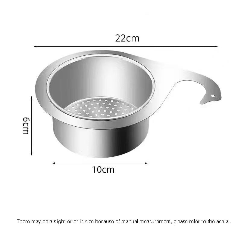 Stainless Steel Swan Drain Basket for Kitchen Sink – Fruit & Vegetable Washing Rack - Image 6