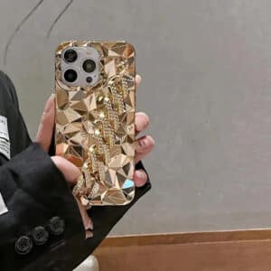Women's Diamond iPhone Case with Bracelet Strap