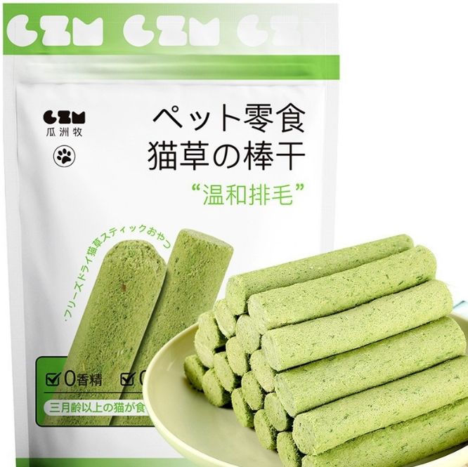 Natural Hairball Control Cat Treat – Cat Grass Stick with Gentle Formula - Image 2