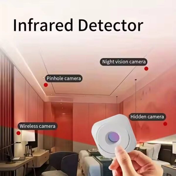 Mini Infrared Hidden Camera Detector – Portable Anti-Spy Finder & Lens Scanner for Hotel Room & Travel Security - Image 3
