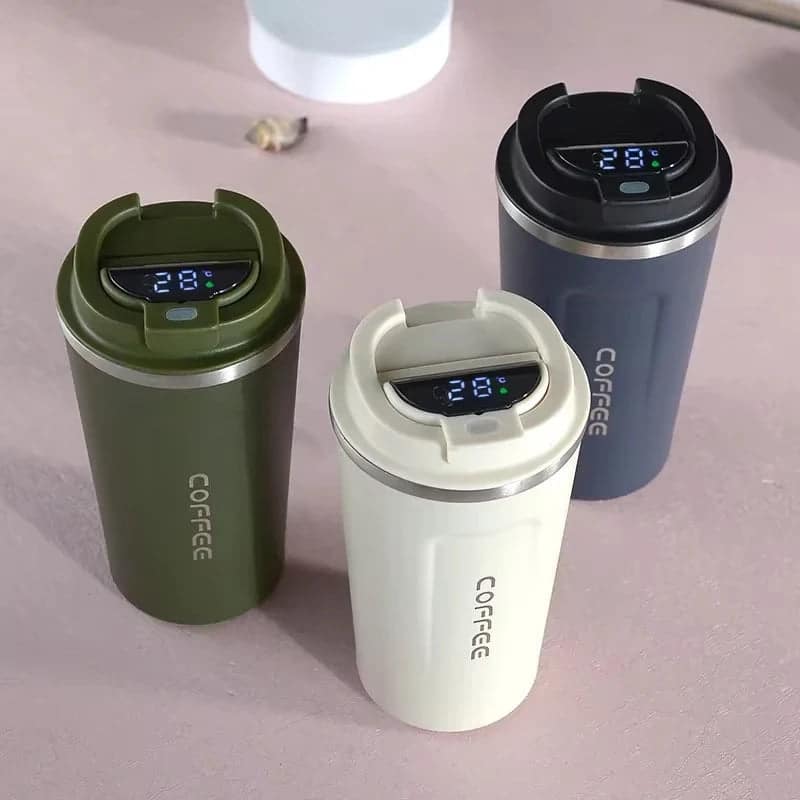 Stainless Steel Thermos Mug with Temp Display 380/510ml