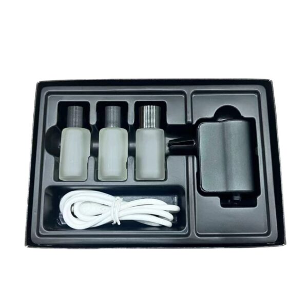 Mini Luxury Car Perfume Diffuser – Metal Vent Clip Air Freshener with Ambient LED Lighting & Essential Oils - Image 4