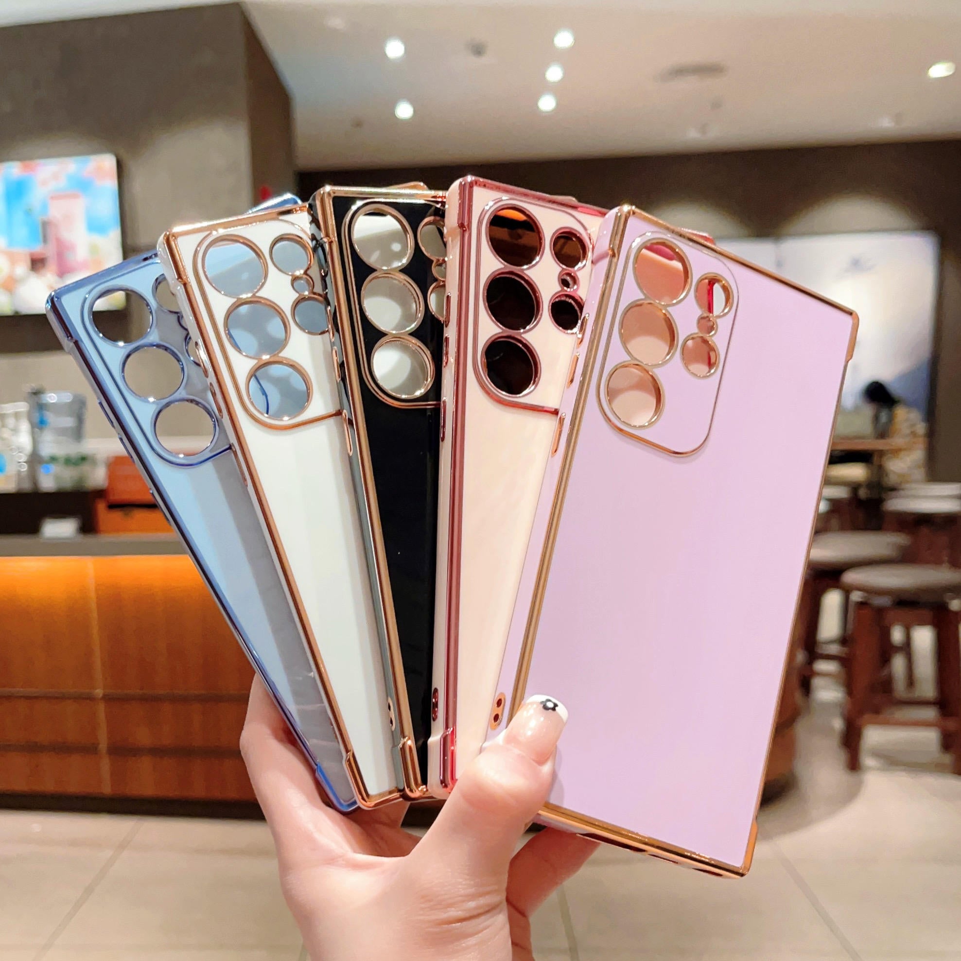 Luxury Plating Shockproof Soft TPU Phone Case for Samsung - Image 2