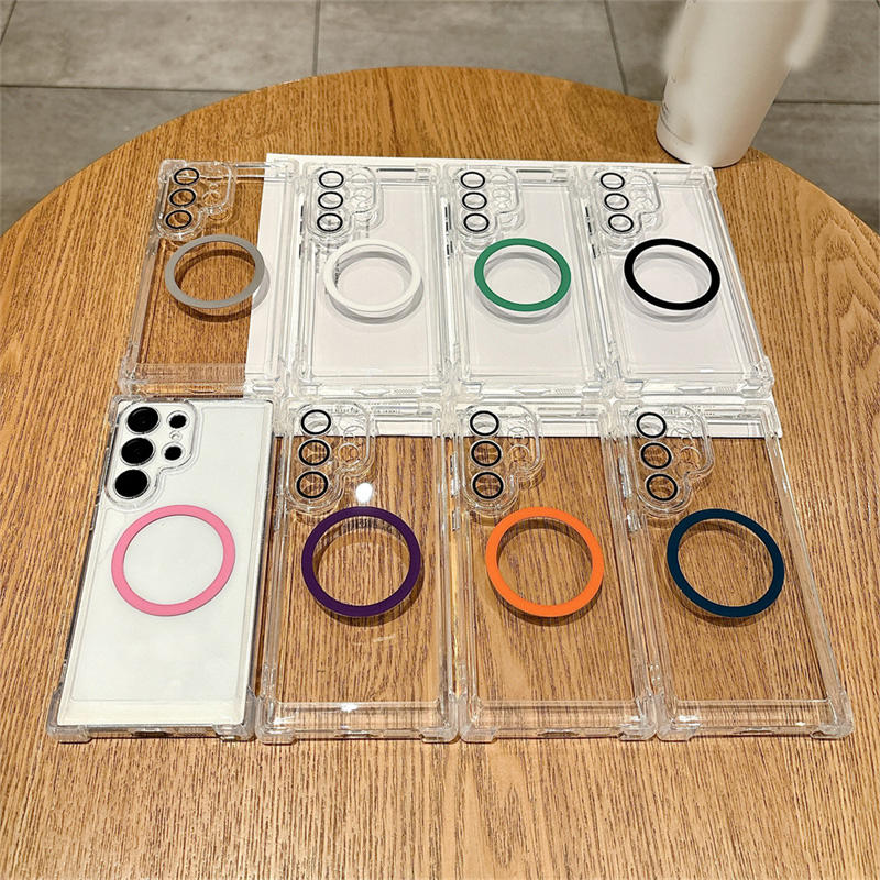 Original Clear Magnetic TPU Case for Samsung – Shockproof Transparent Wireless Charging Cover - Image 5