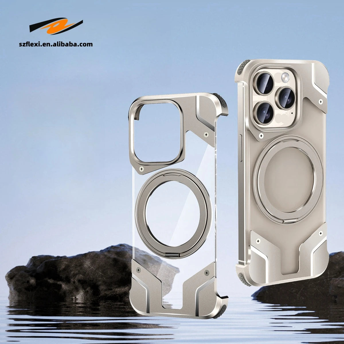 Aluminum Magnetic Case for iPhone 16 Pro Max & Samsung
