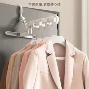 Plastic Folding Drying Rack 5-Hole Windproof Hanger
