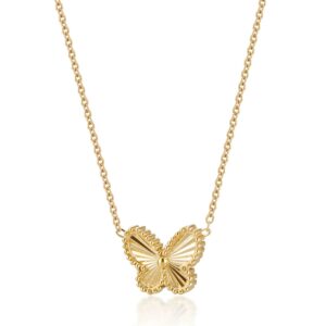 Girls' Vintage Butterfly Lariat Necklace