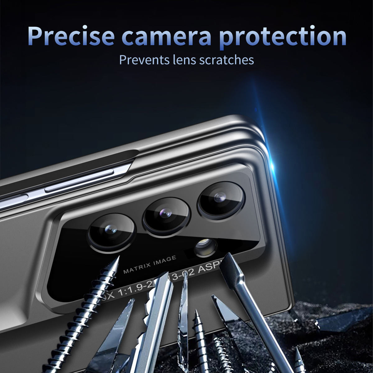 Hinge Pen Slot Armor Case for Samsung Z Fold – 360° Shockproof Cover with Tempered Glass Full Screen Protector - Image 6