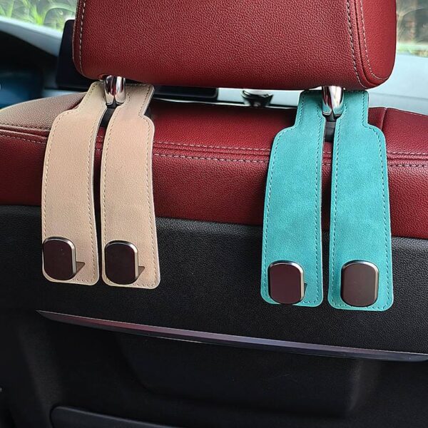 Car Seat Back Double Headrest Hook – Universal Car Organizer Hanger for Bags, Groceries & Accessories - Image 5