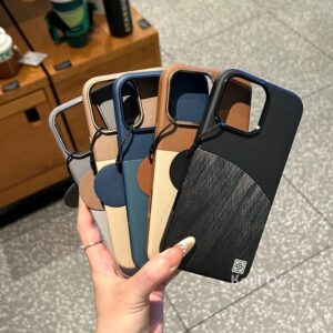 Leather Phone Case iPhone  Silk Grain Magnetic Charging👌