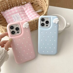 Women's Polka Dot Silicone Phone Case for iPhone