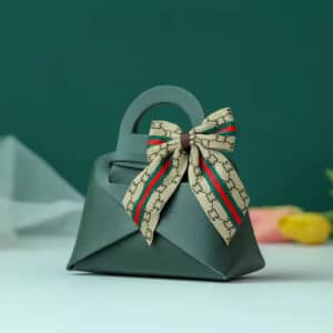 PU Leather Candy Gift Bags for Weddings & Parties
