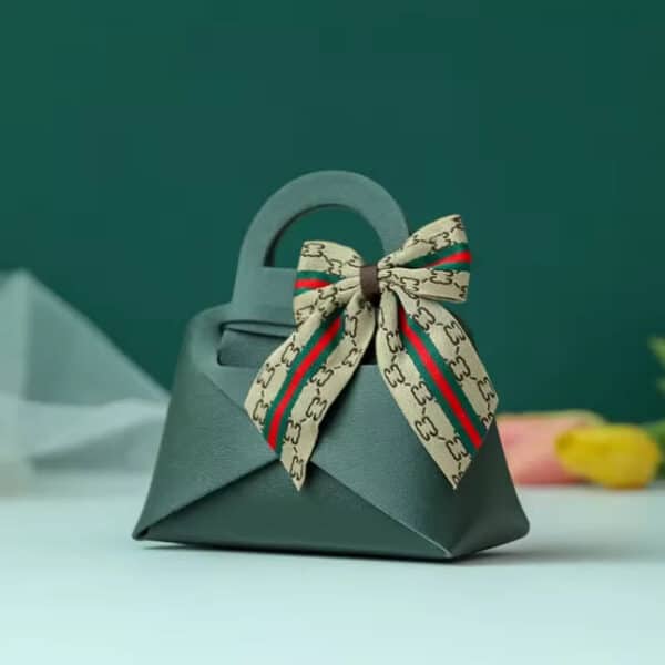 PU Leather Candy Gift Bags for Weddings & Parties