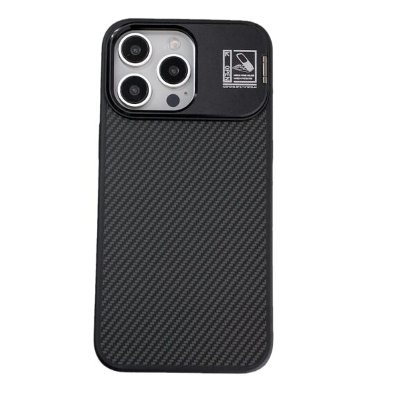 iPhone 15 Pro Carbon Fiber Case with Lens Holder
