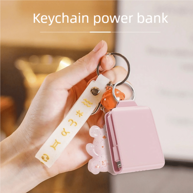 Mini Lightweight Power Bank Keychain – 2025 Household Gadget Emergency Phone Charger