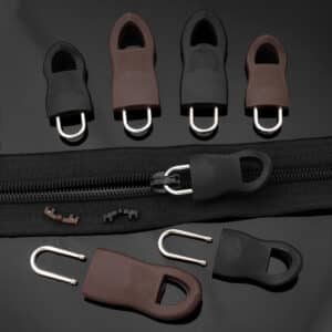 Removable Zipper Pullers – 5pcs Metal & Rubber Detachable Slider Combo